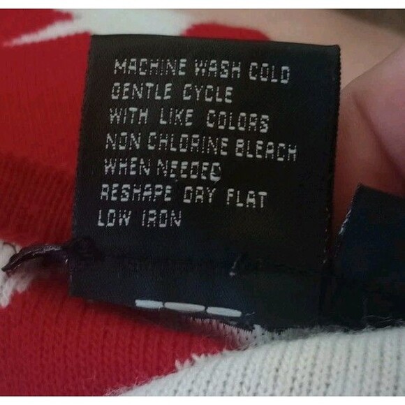 Nina Leonard Button Up Cardigan Red With White Stars Size 3X - Picture 4 of 4